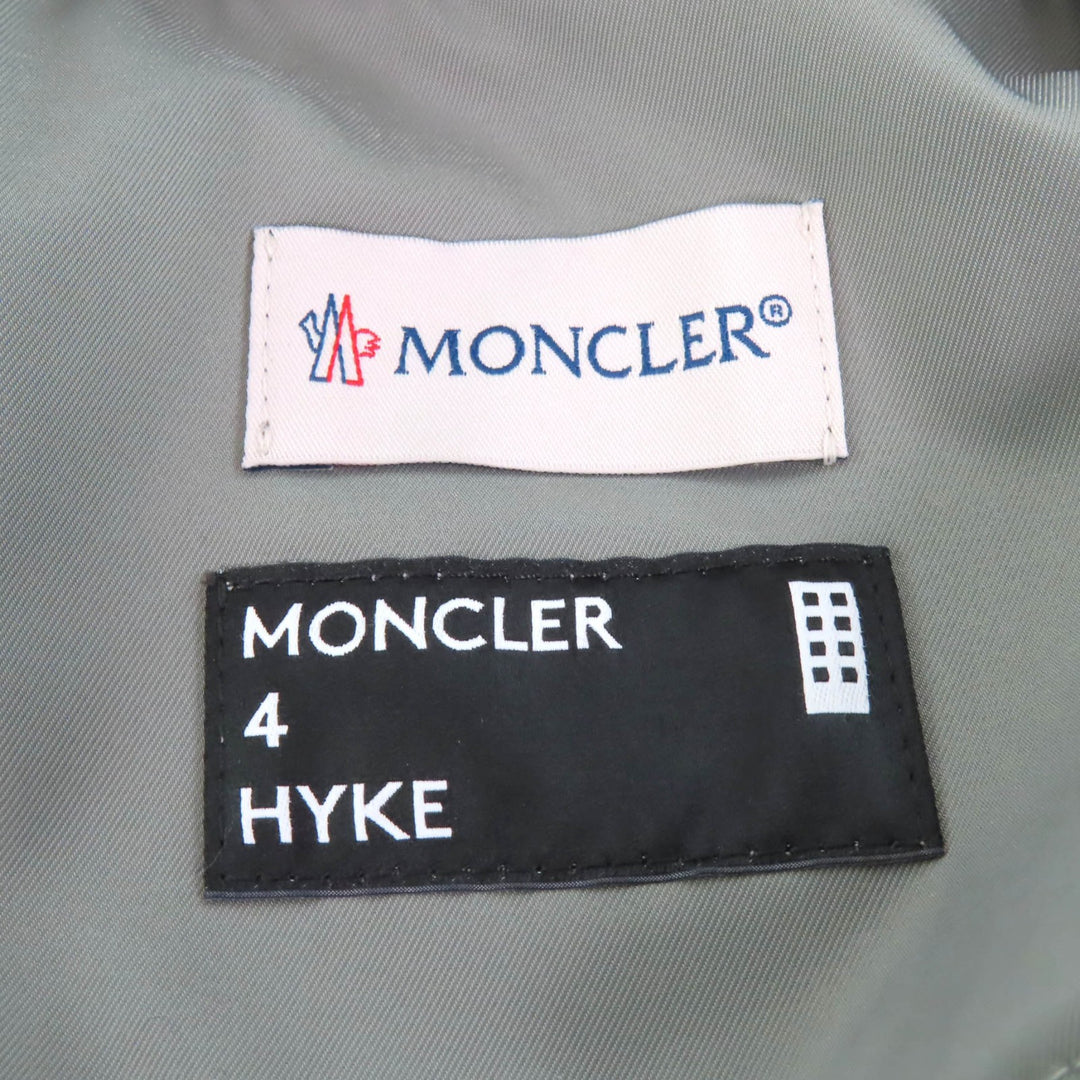 Pristine MONCLER GENIUS 4×HYKE one piece ABITO, long length, Pleated Gray 38
