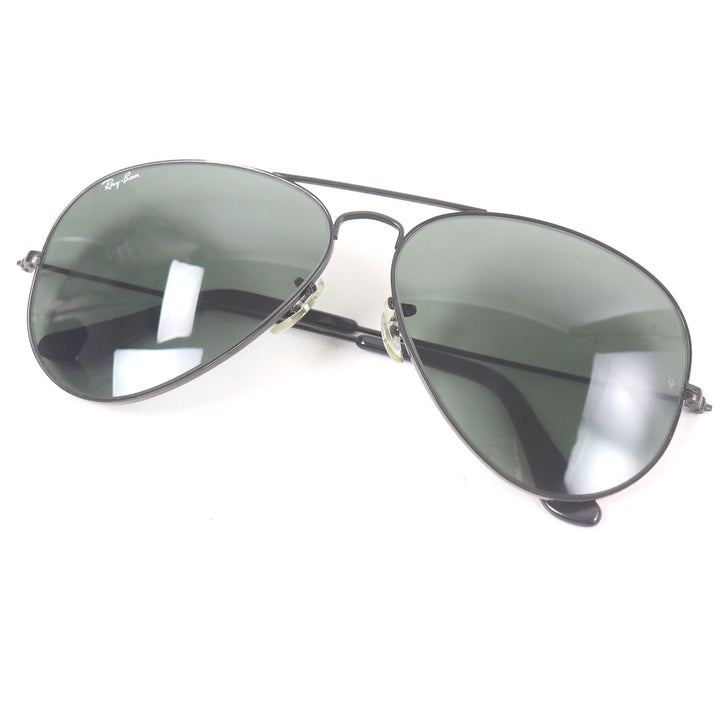 Great Ray-Ban sunglasses B&L Bausch & Lomb Two-Bridge Pilot Black green mens