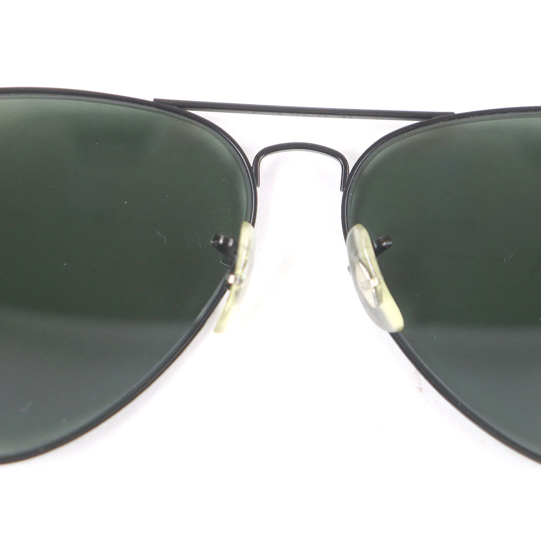 Great Ray-Ban sunglasses B&L Bausch & Lomb Two-Bridge Eyewear Pilot Black green mens