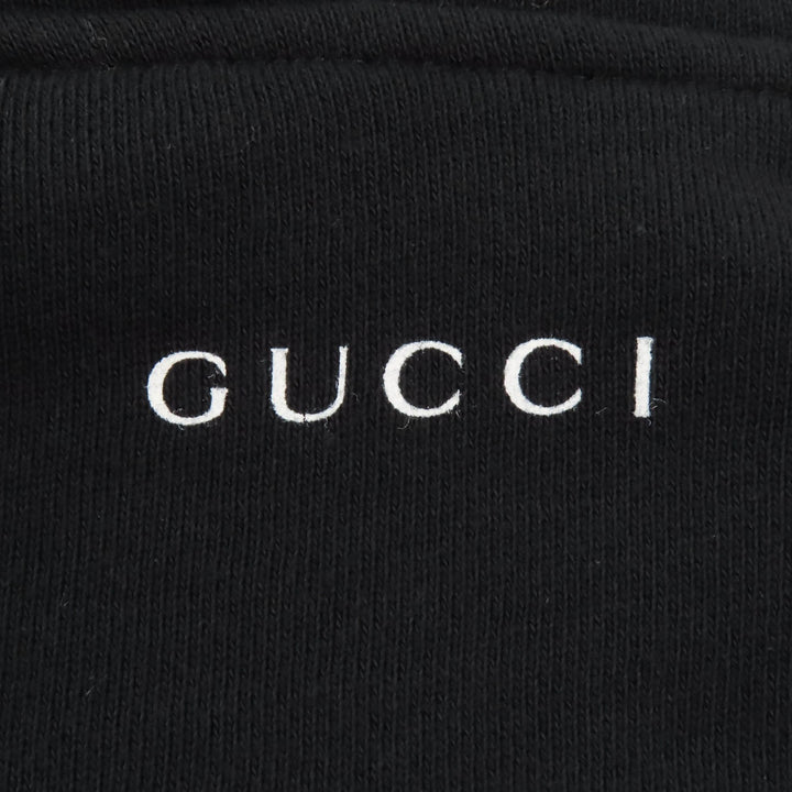 Excellent GUCCI hoodie Hollywood Babylon cropped hoodie black Women XXS 688197