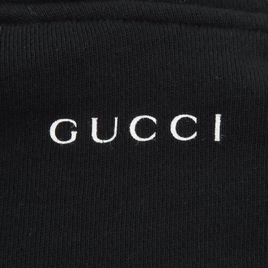 Excellent GUCCI hoodie Hollywood Babylon cropped hoodie black Women XXS 688197