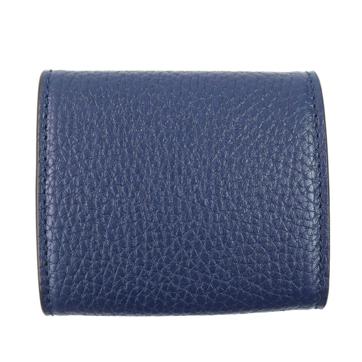 Pristine GUCCI Coin case Compact Wallet Current Product Blue Agat leather mens