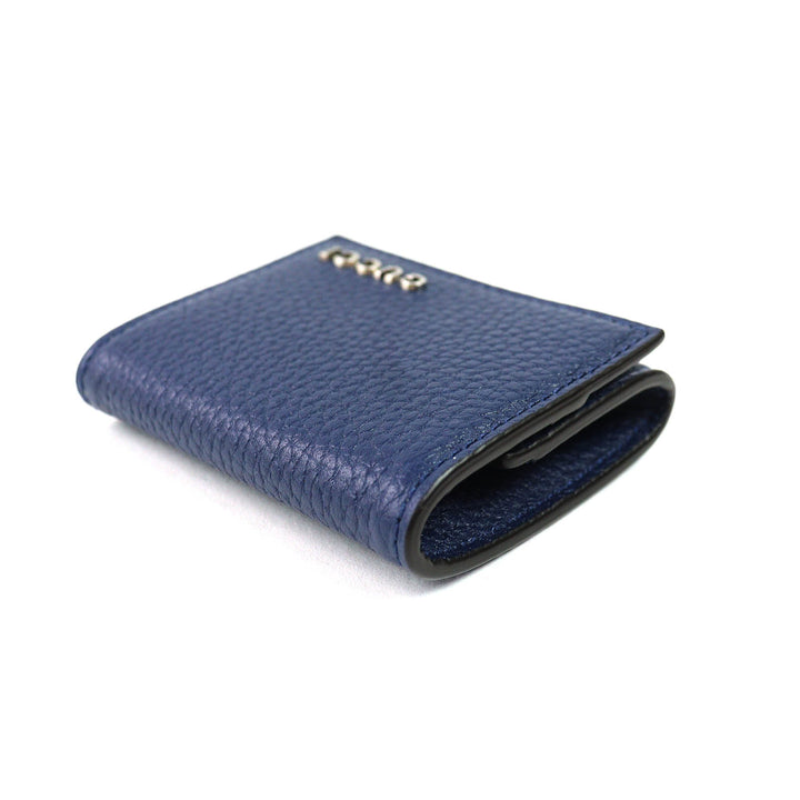 Pristine GUCCI Coin case Compact Wallet Current Product Blue Agat leather mens