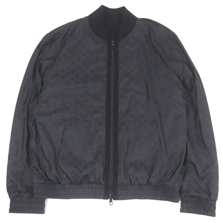 Excellent LOUIS VUITTON Bomber jacket black cotton mens XL