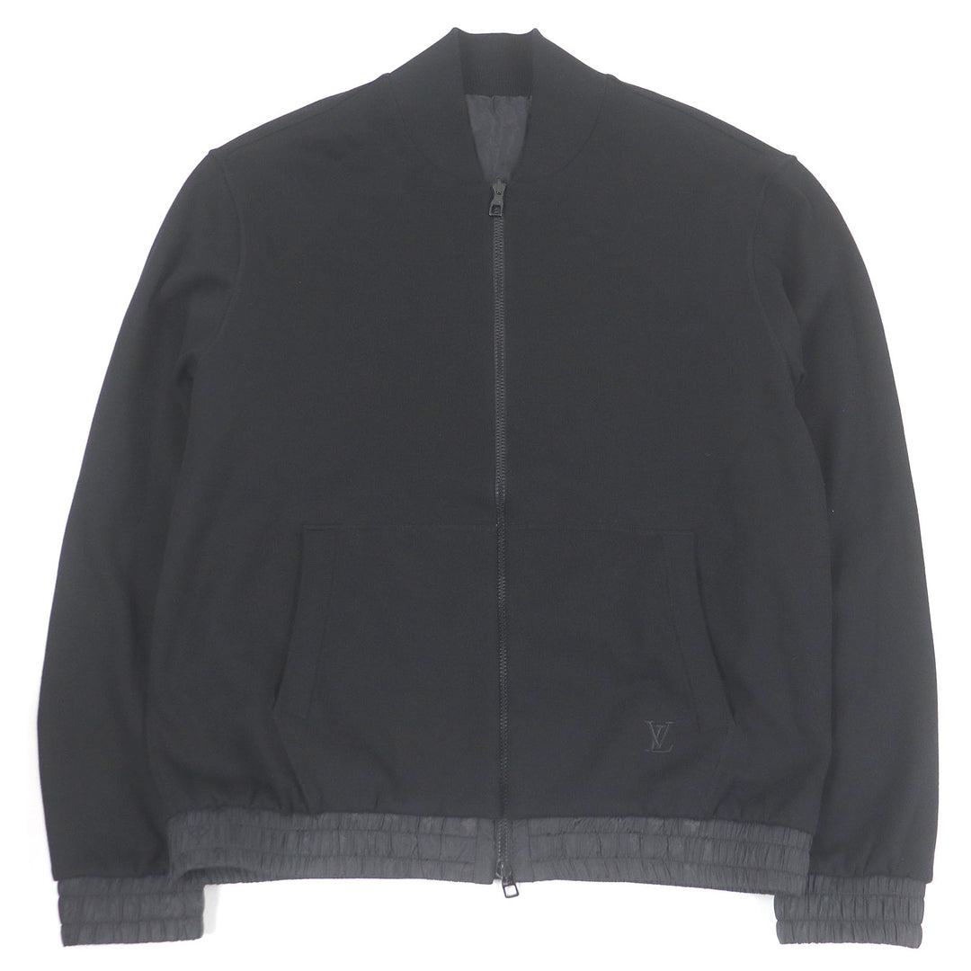 Excellent LOUIS VUITTON Bomber jacket black cotton mens XL