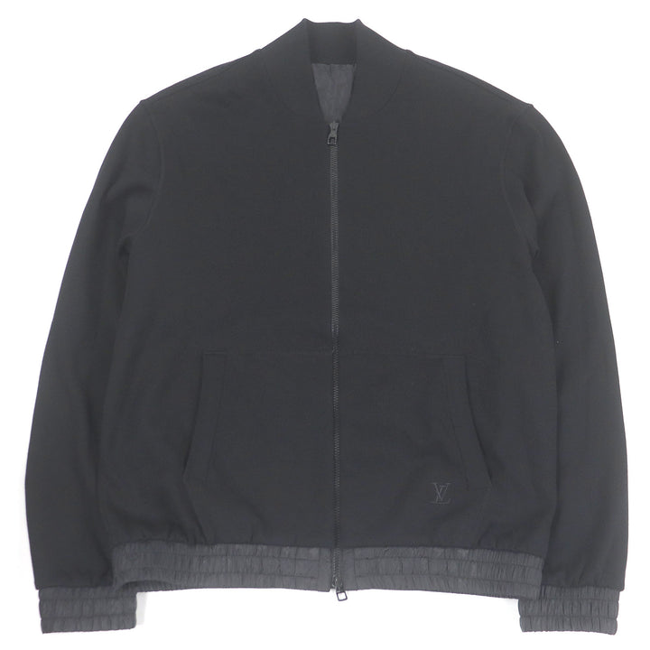 Excellent LOUIS VUITTON Bomber jacket black cotton mens XL