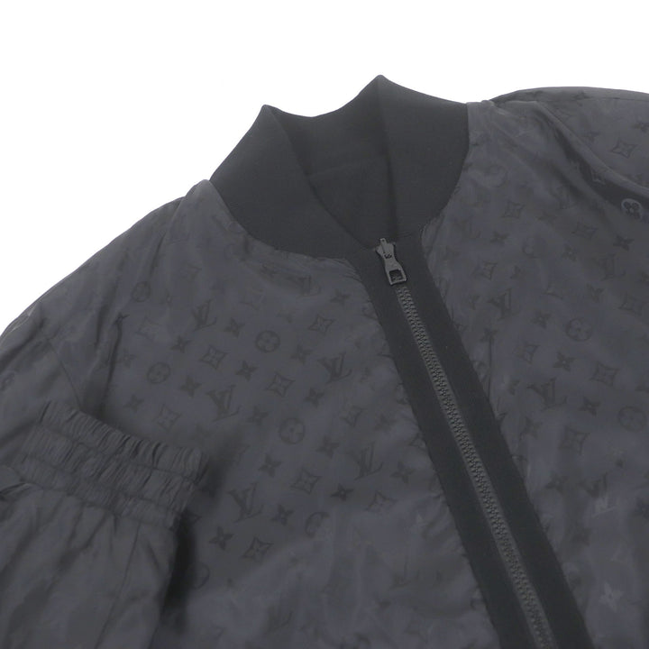 Excellent LOUIS VUITTON Bomber jacket black cotton mens XL