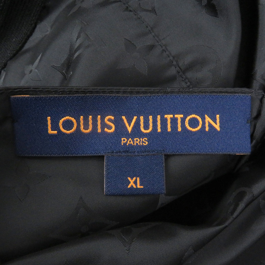 Excellent LOUIS VUITTON Bomber jacket black cotton mens XL