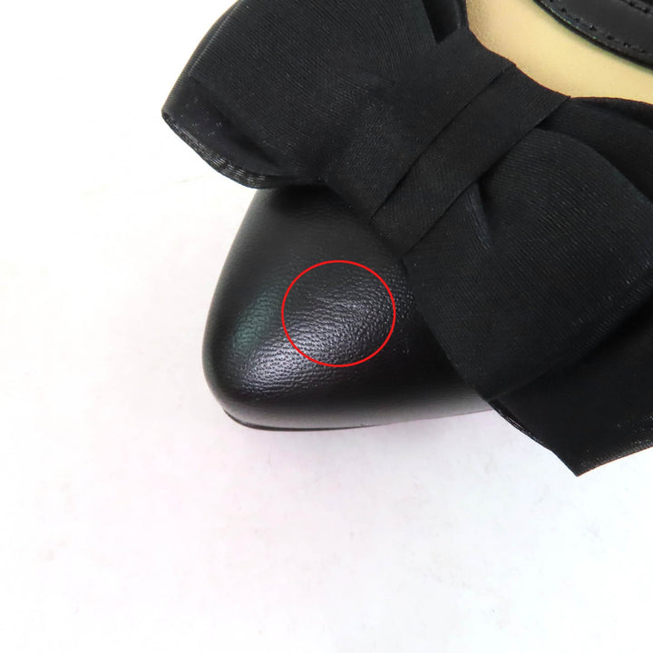 Pristine CHANEL pumps COCO MarkMetal Beige black leather 35.5 17P G32397