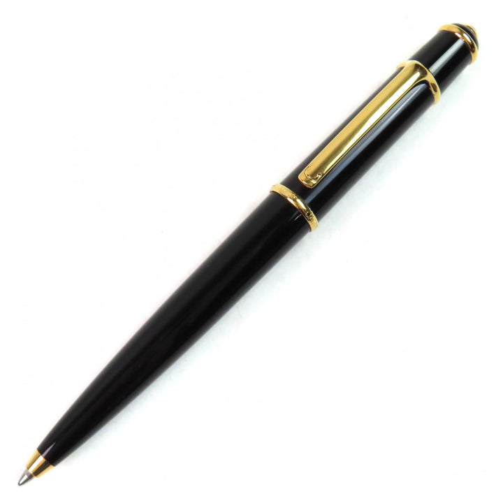 Great Cartier Ballpoint pen Diaboro de Cartier Blue Gemstone Twisted Black gold mens