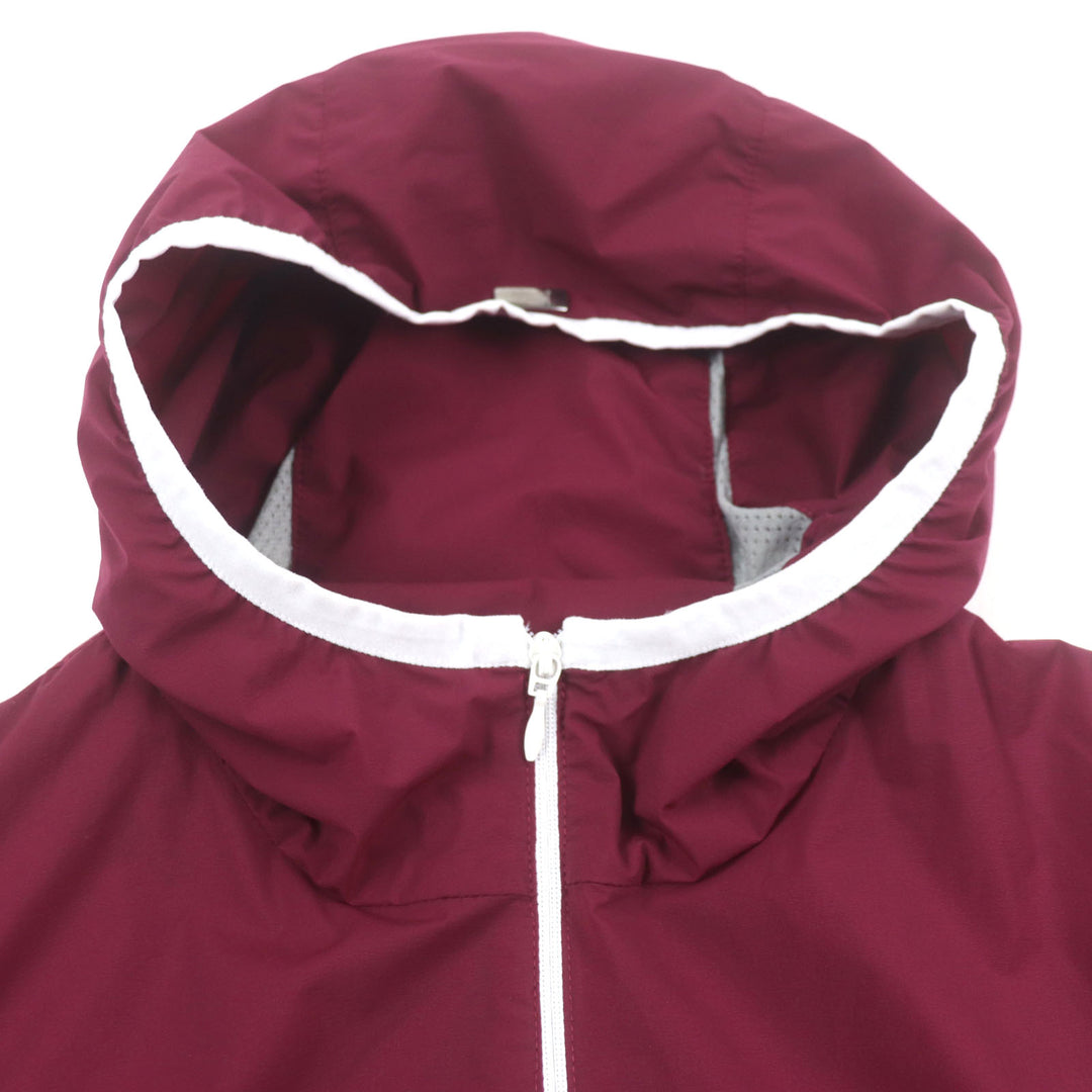 Pristine Herno Best AIR-TECH Hooded Mesh Zip-Up Gilet Red Nylon mens 46 GI0177U