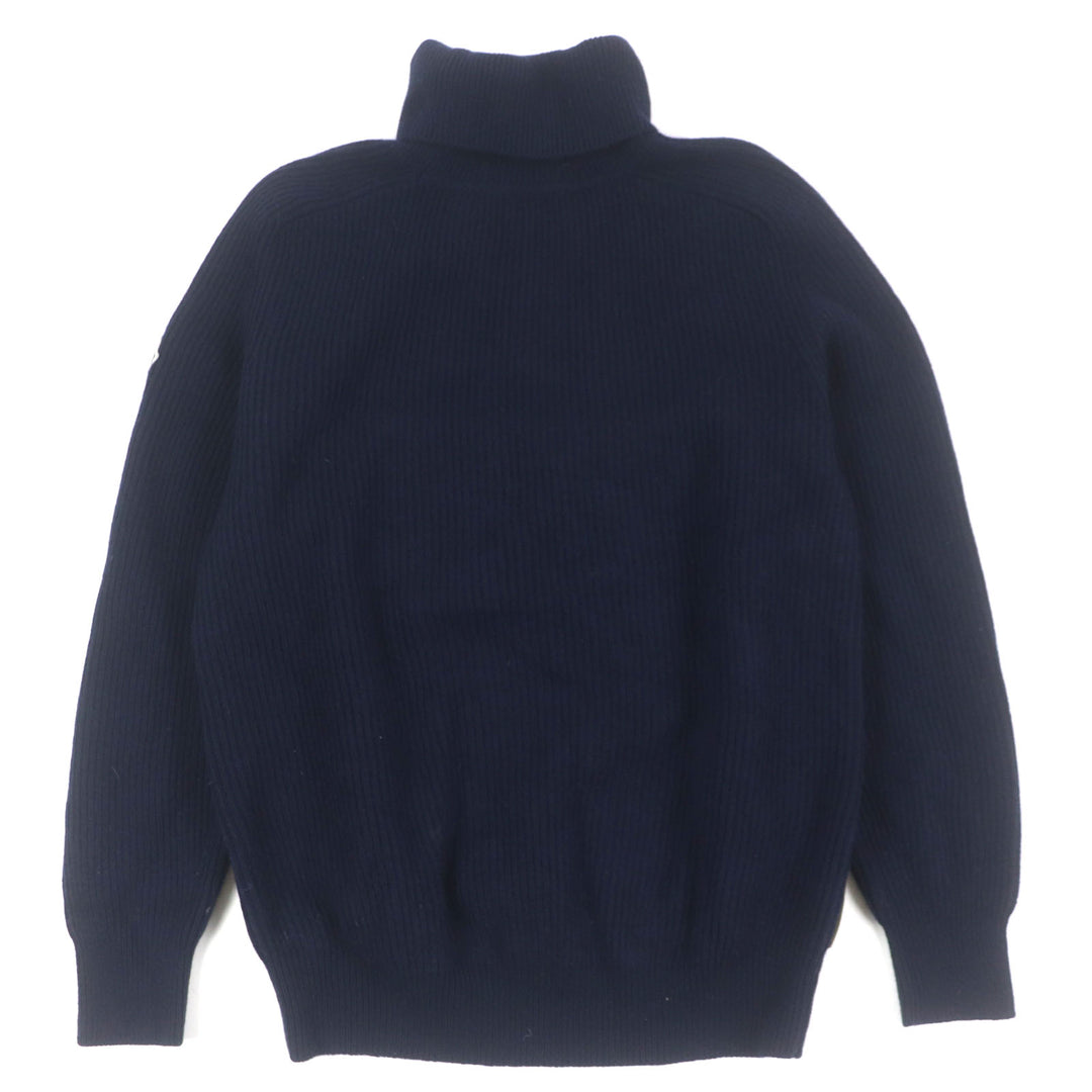 Great MONCLER pullover CICLISTA Camouflage Pattern Turtleneck Knit Navy khaki M