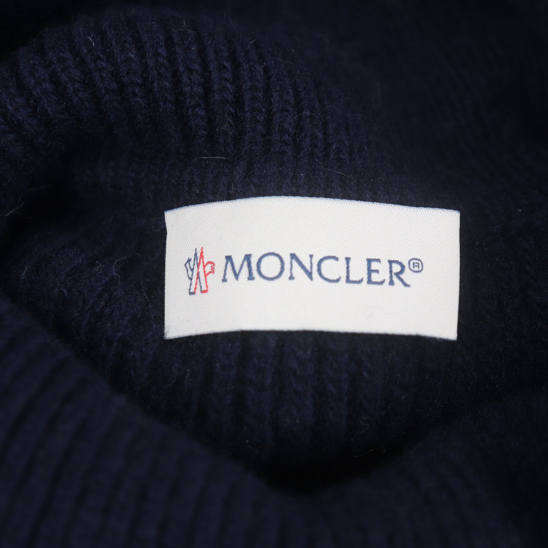 Great MONCLER pullover CICLISTA Camouflage Pattern Turtleneck Knit Navy khaki M