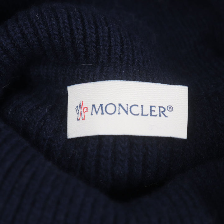 Great MONCLER pullover CICLISTA Camouflage Pattern Turtleneck Knit Navy khaki M