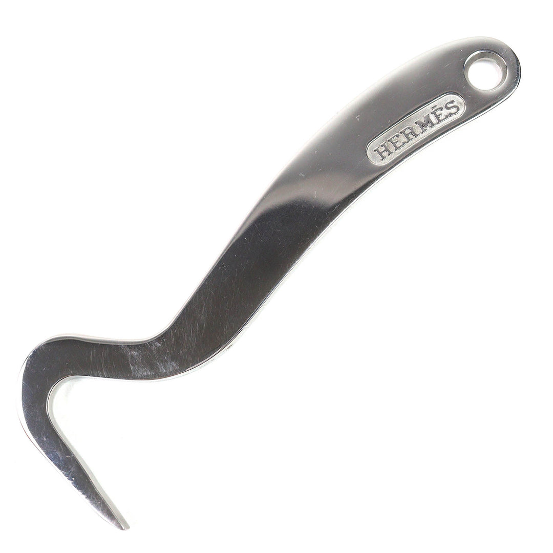 Great HERMES Hoof Pick Logo engraved Horse tack Teppi Horseshoe cleaning tools Silver