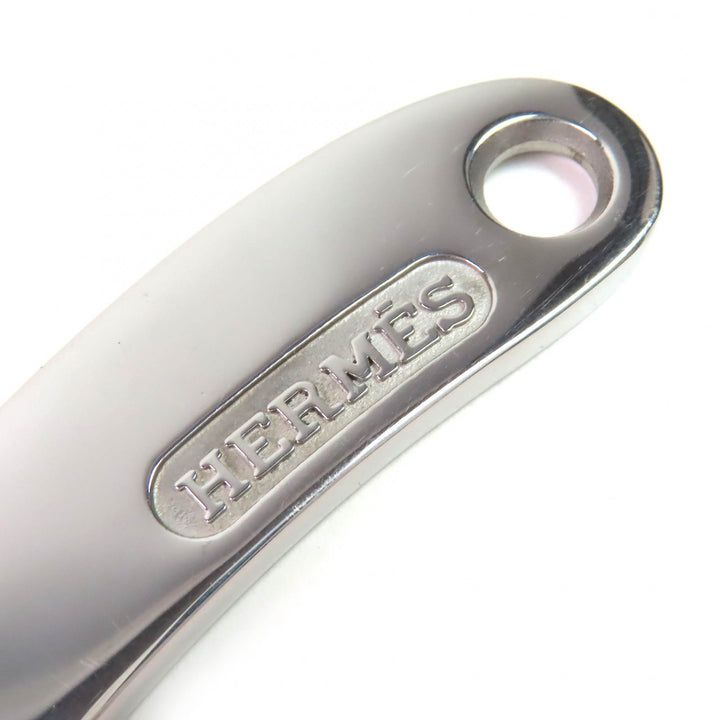 Great HERMES Hoof Pick Logo engraved Horse tack Teppi Horseshoe cleaning tools Silver