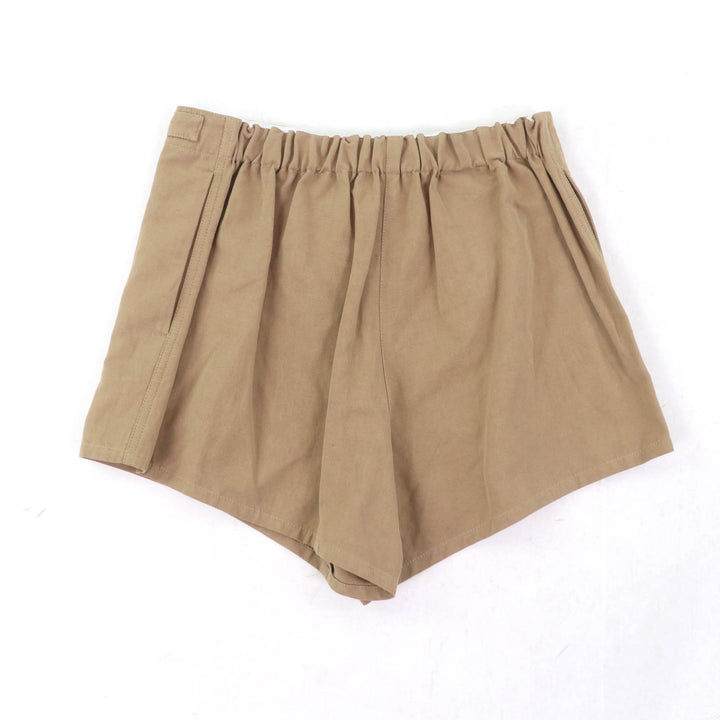 Excellent PRADA Shorts Belt design Brown cotton Women 36 P279H