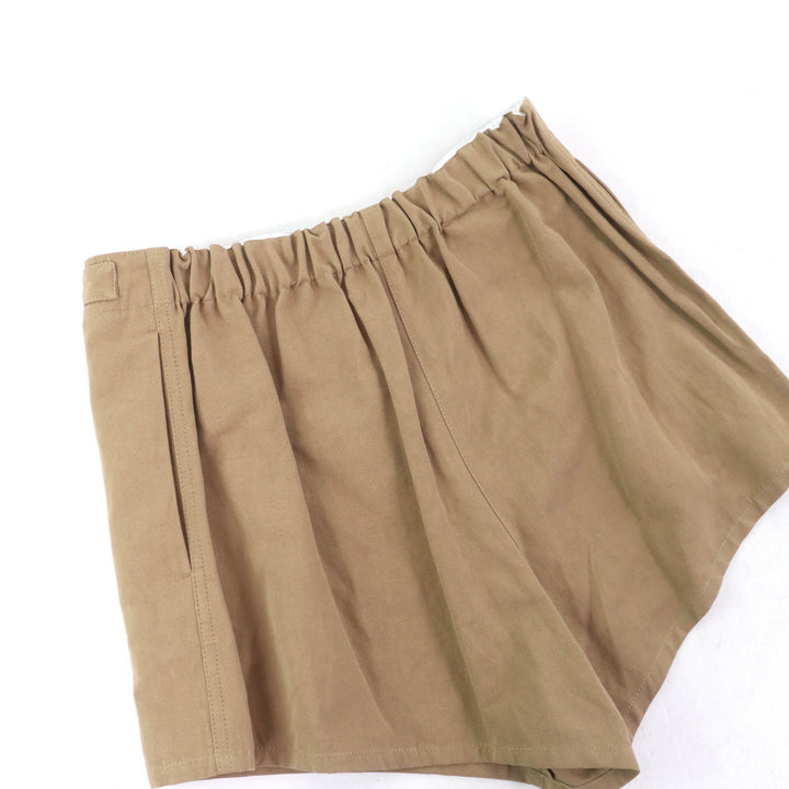 Excellent PRADA Shorts Belt design Brown cotton Women 36 P279H