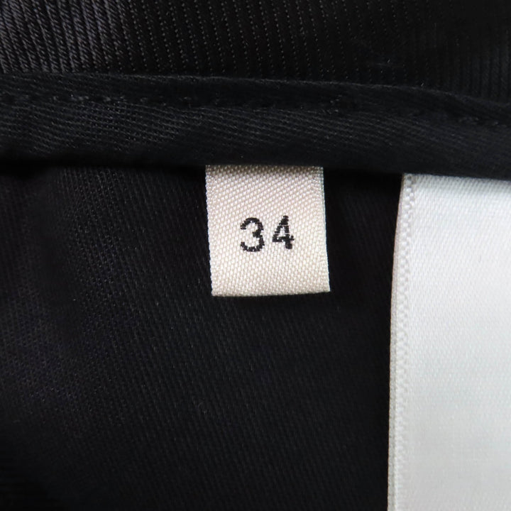 Excellent CELINE slacks Center press two-pleat wide pants black wool Women 34 2P519673D