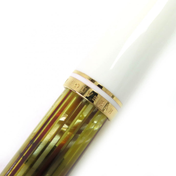 Excellent PERIKAN fountain pen Sovereign White tortoise 14K mens