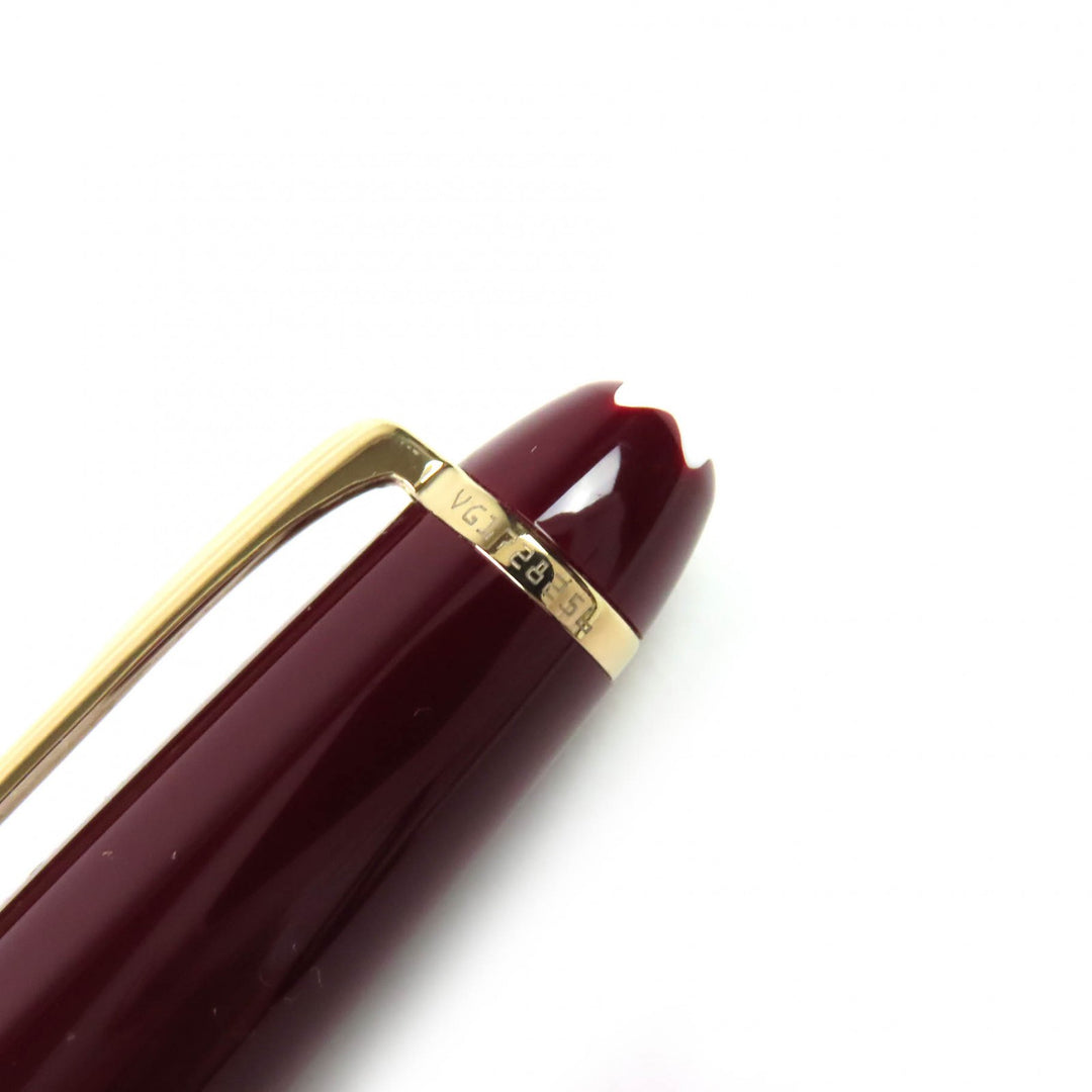 Excellent MONTBLANC fountain pen Meisterstck Classic white star 14K
