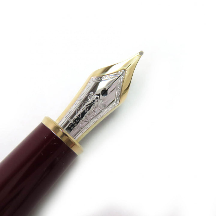 Excellent MONTBLANC fountain pen Meisterstck Classic white star 14K