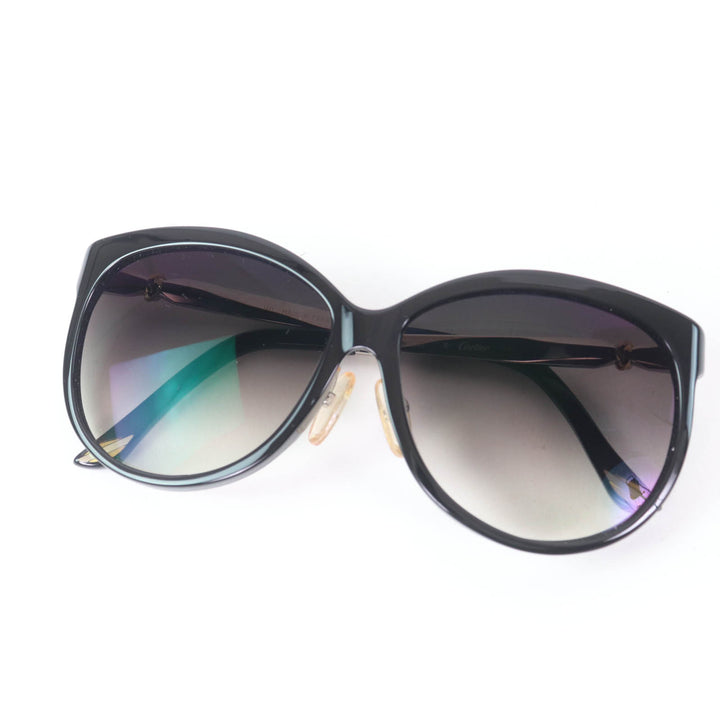 Excellent Cartier sunglasses Trinity Eyewear Black silver gold Women 6268522
