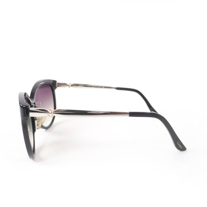Excellent Cartier sunglasses Trinity Eyewear Black silver gold Women 6268522