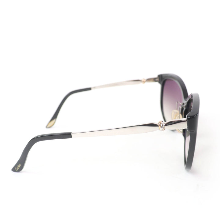 Excellent Cartier sunglasses Trinity Eyewear Black silver gold Women 6268522