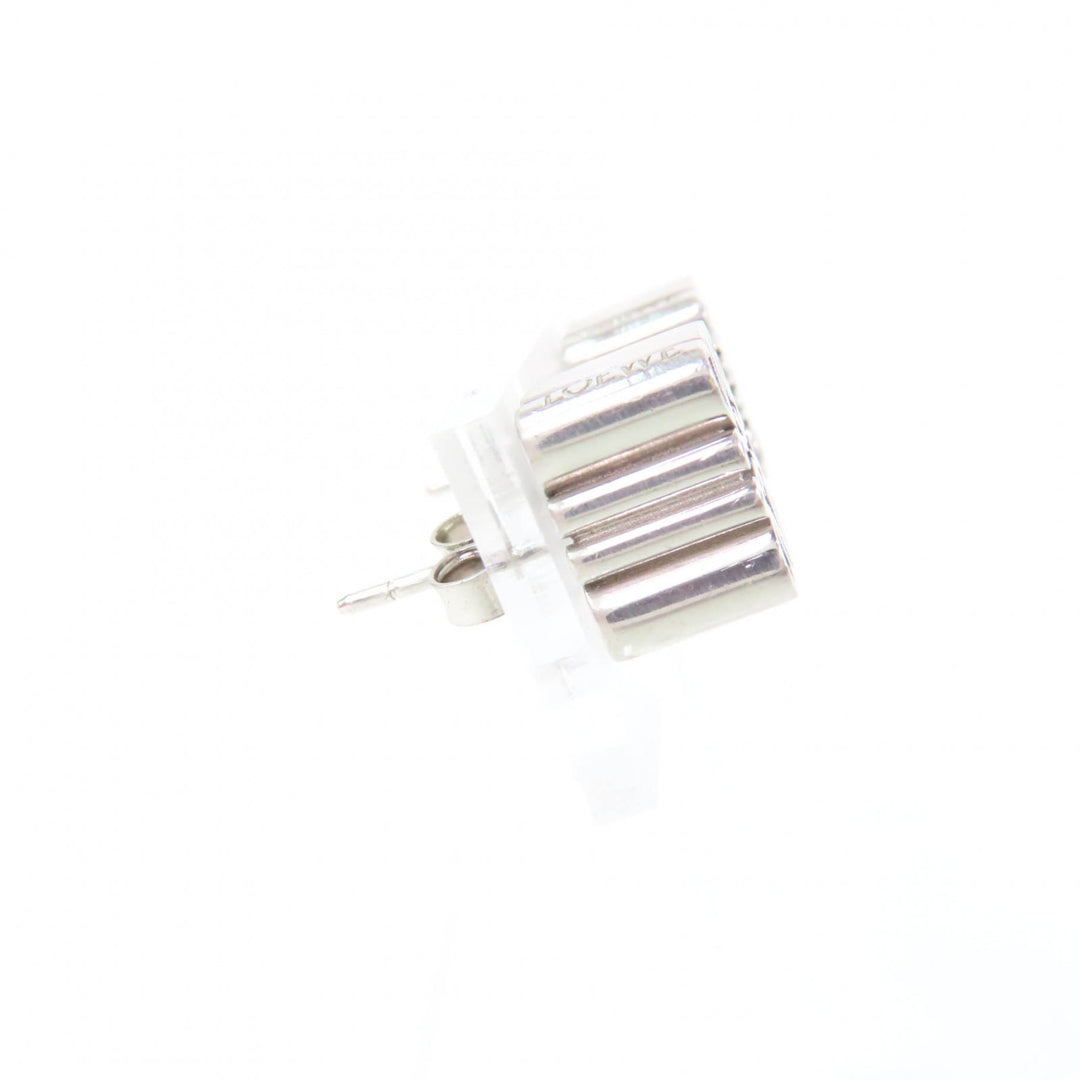 Very Good LOEWE Pierce Anagram Cube Studs Silver AG925 Women J821239X06