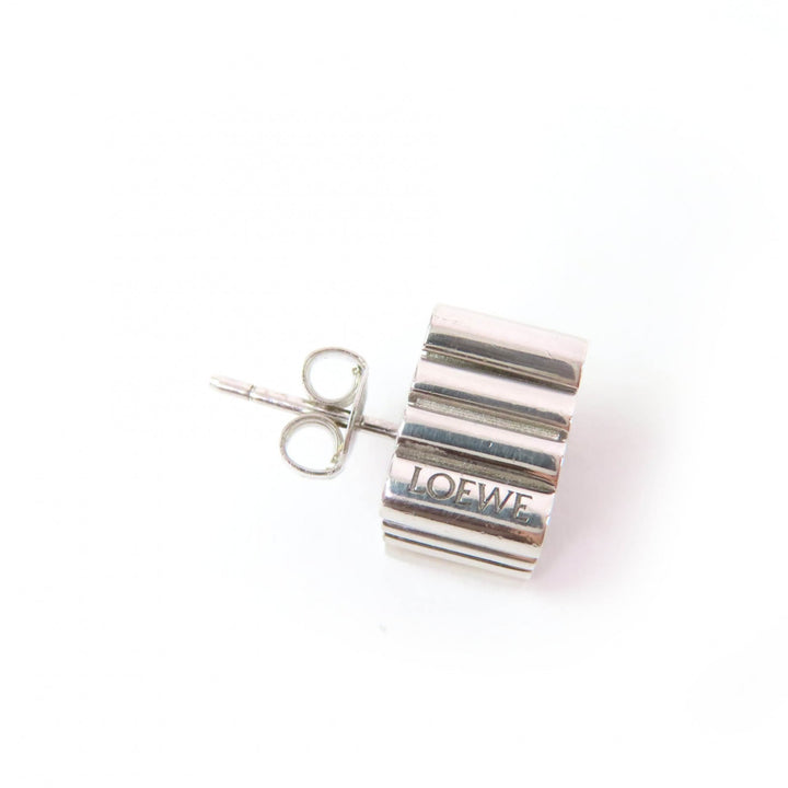 Very Good LOEWE Pierce Anagram Cube Studs Silver AG925 Women J821239X06