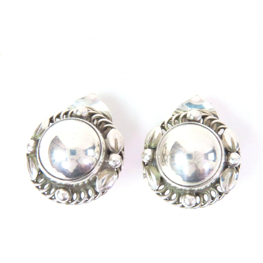 Great Georg Jensen Earring Silver SV925 Women 39B