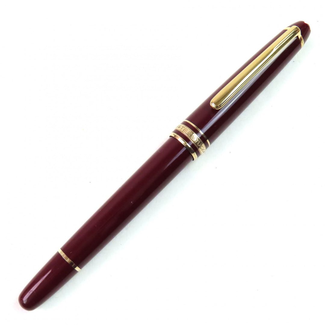 Very Good MONTBLANC fountain pen Meisterstck Classic white star 14K