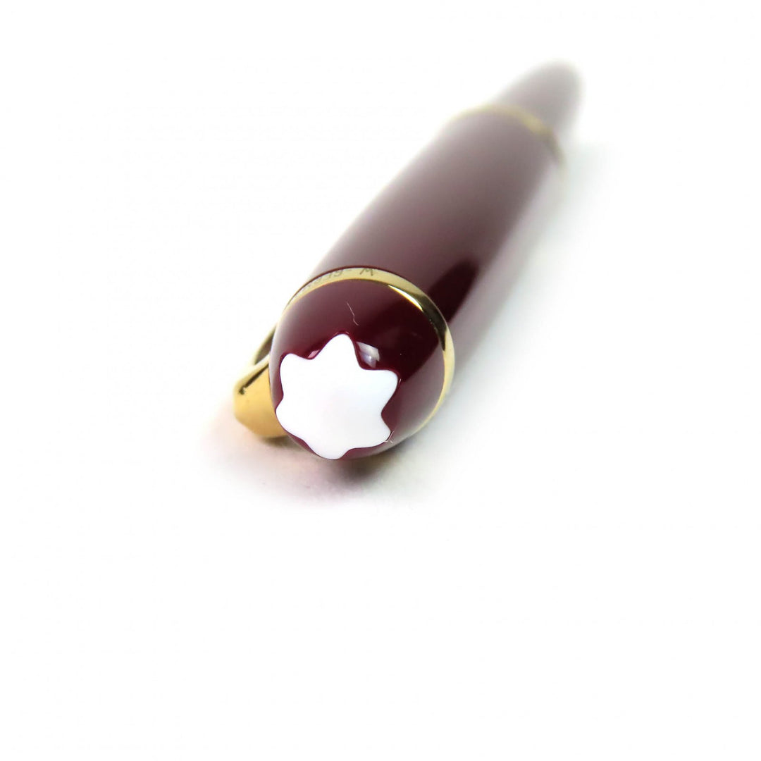 Very Good MONTBLANC fountain pen Meisterstck Classic white star 14K