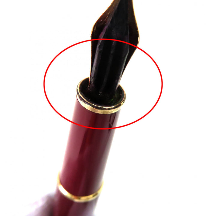 Very Good MONTBLANC fountain pen Meisterstck Classic white star 14K