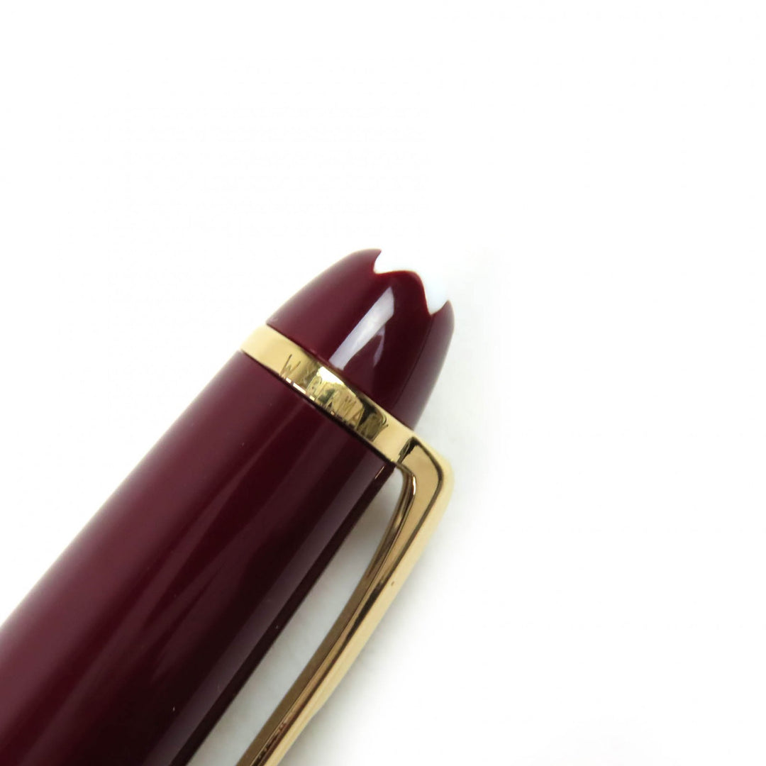 Very Good MONTBLANC fountain pen Meisterstck Classic white star 14K