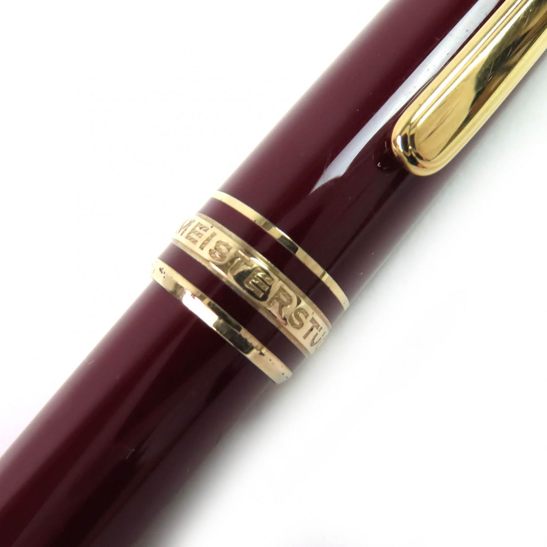 Very Good MONTBLANC fountain pen Meisterstck Classic white star 14K