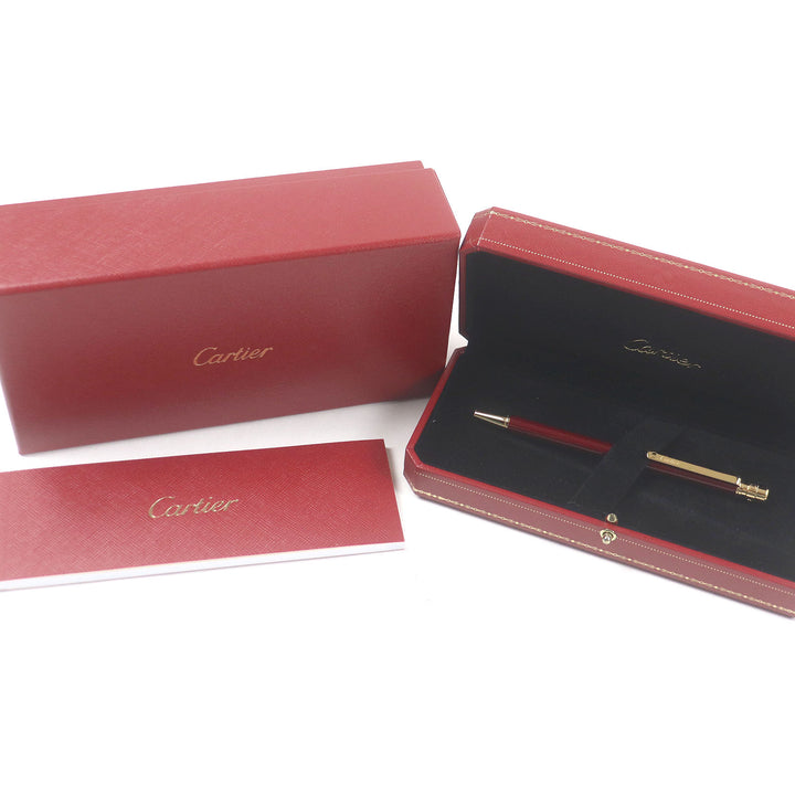 Excellent Cartier Ballpoint pen Santos de Cartier Love Twist type Bordeaux gold mens