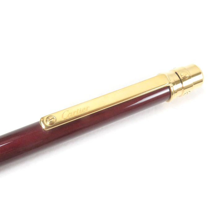 Excellent Cartier Ballpoint pen Santos de Cartier Love Twist type Bordeaux gold mens