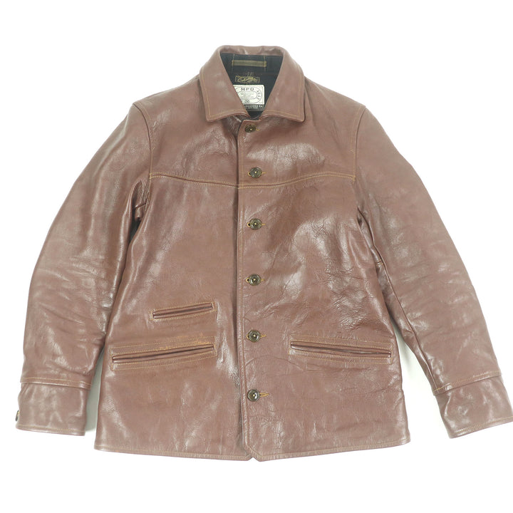 Great COLIMBO coat Stockman's Work Brown Horsehide mens 38