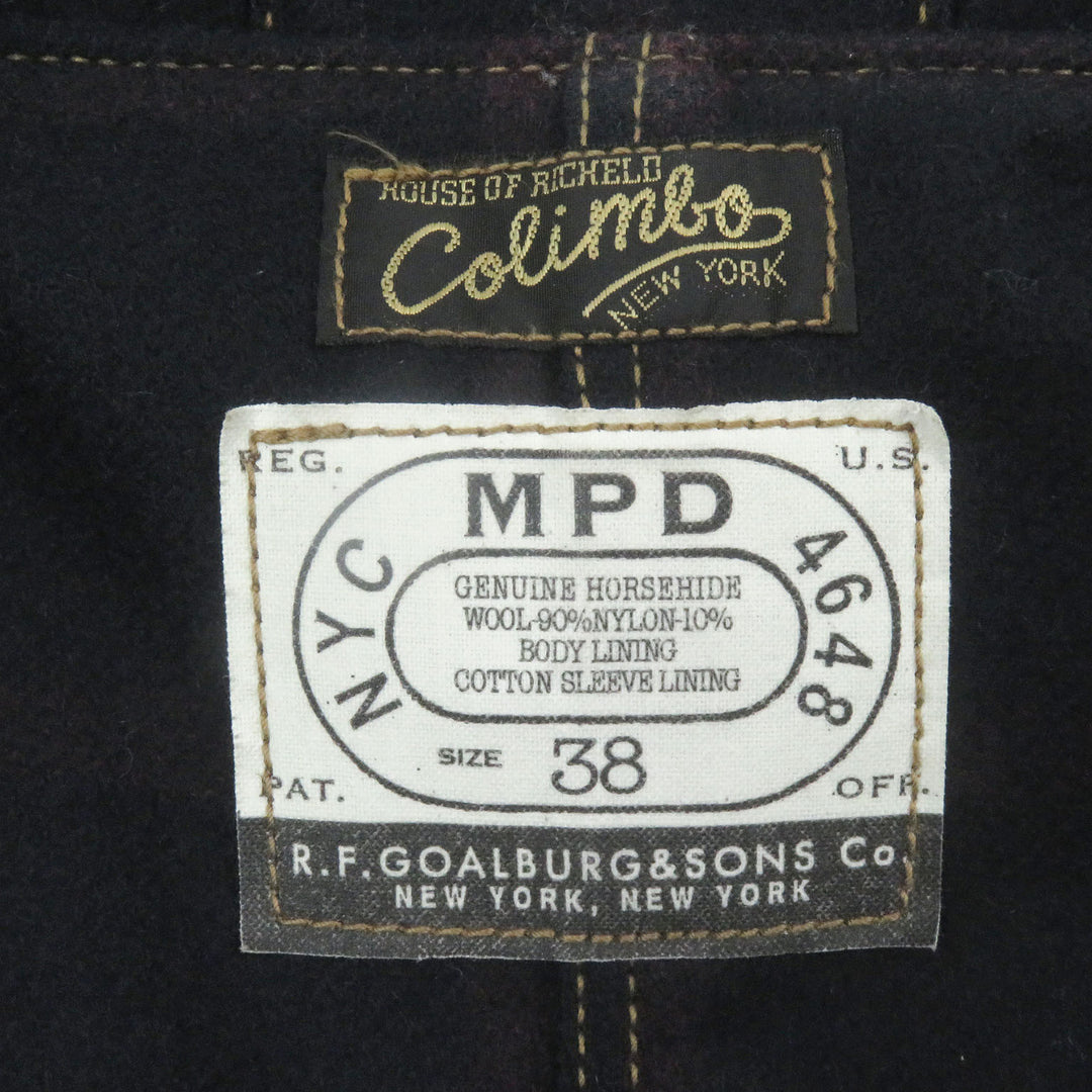 Great COLIMBO coat Stockman's Work Brown Horsehide mens 38