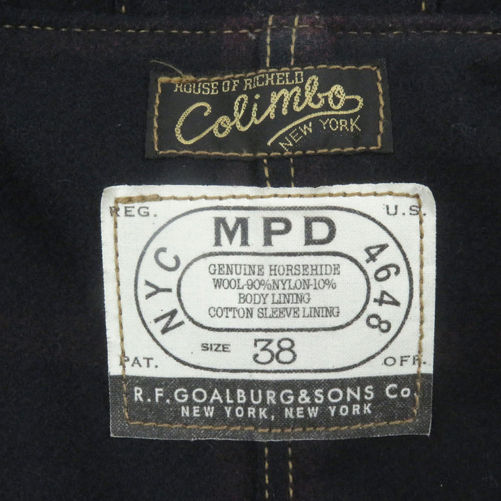Great COLIMBO coat Stockman's Work Brown Horsehide mens 38
