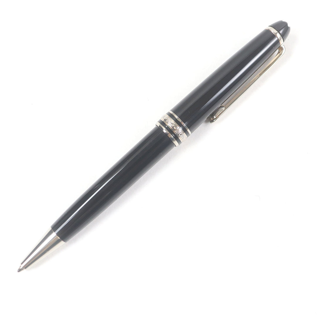 Great MONTBLANC Ballpoint pen Meisterstck Classic Twist type Black Silver mens