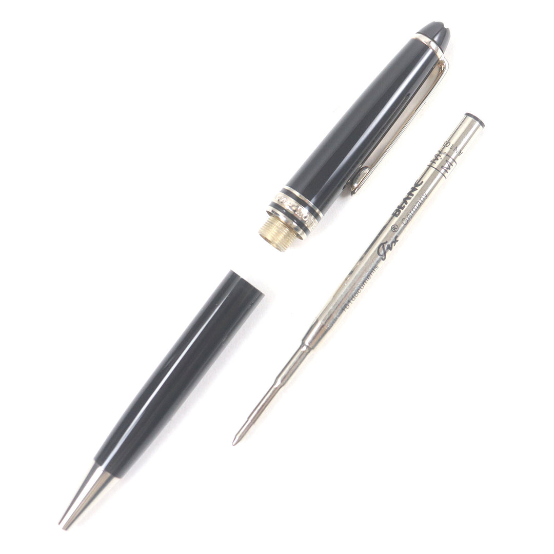 Great MONTBLANC Ballpoint pen Meisterstck Classic Twist type Black Silver mens