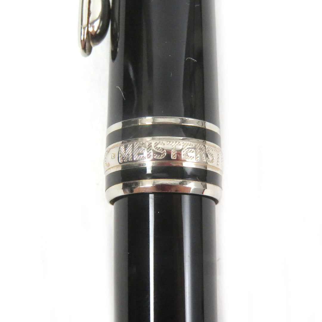 Great MONTBLANC Ballpoint pen Meisterstck Classic Twist type Black Silver mens