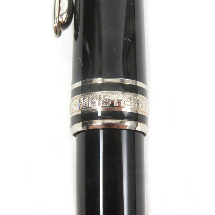 Great MONTBLANC Ballpoint pen Meisterstck Classic Twist type Black Silver mens
