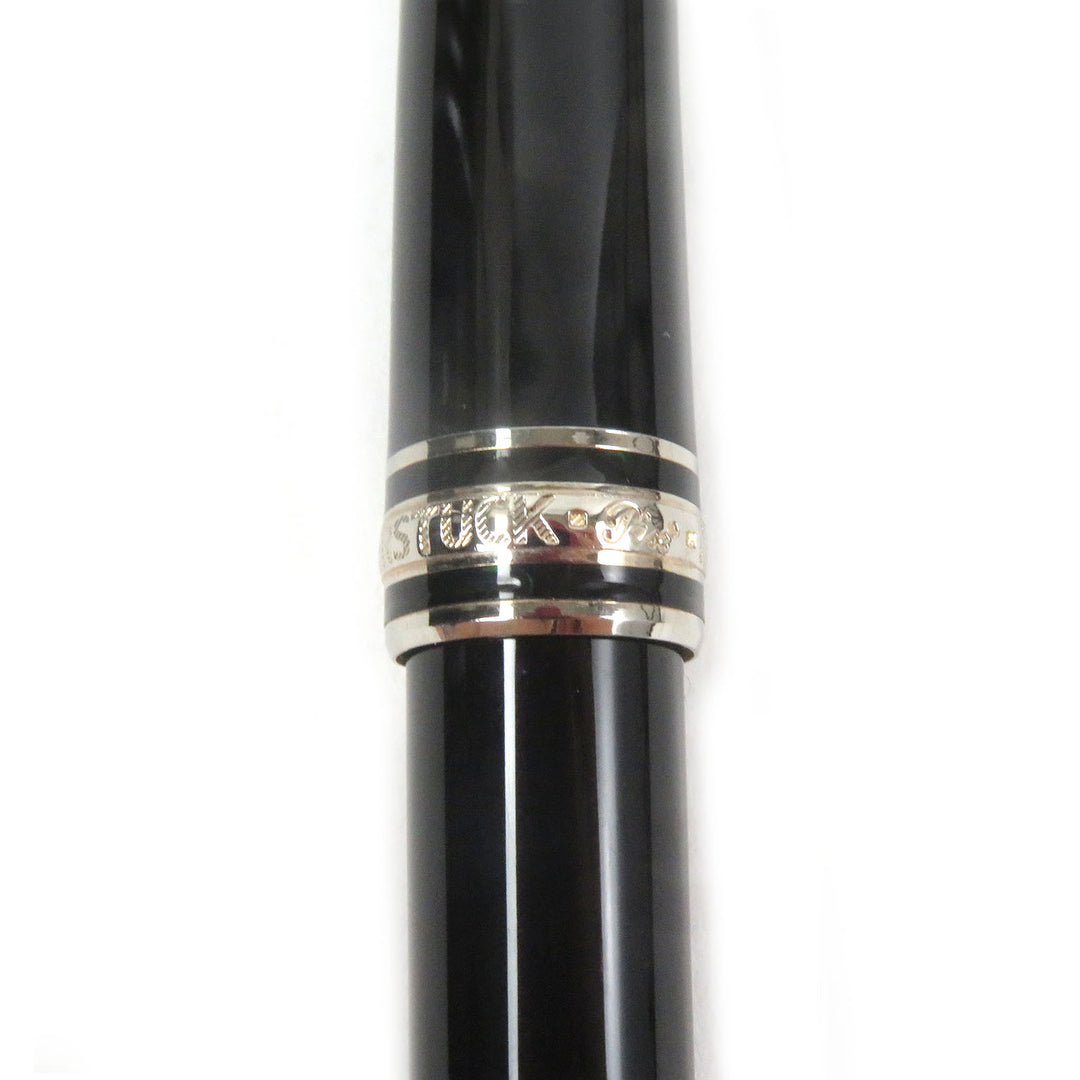 Great MONTBLANC Ballpoint pen Meisterstck Classic Twist type Black Silver mens