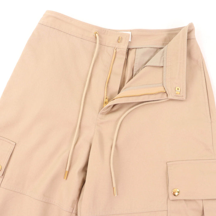Excellent CELINE cargo pants Triomphe gold buttons, high waist Women38 2P06A539W
