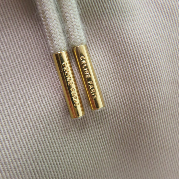 Excellent CELINE cargo pants Triomphe gold buttons, high waist Women38 2P06A539W
