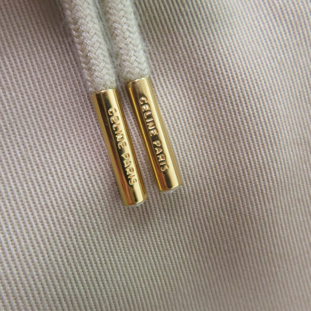 Excellent CELINE cargo pants Triomphe gold buttons, high waist Women 38 2P06A539W
